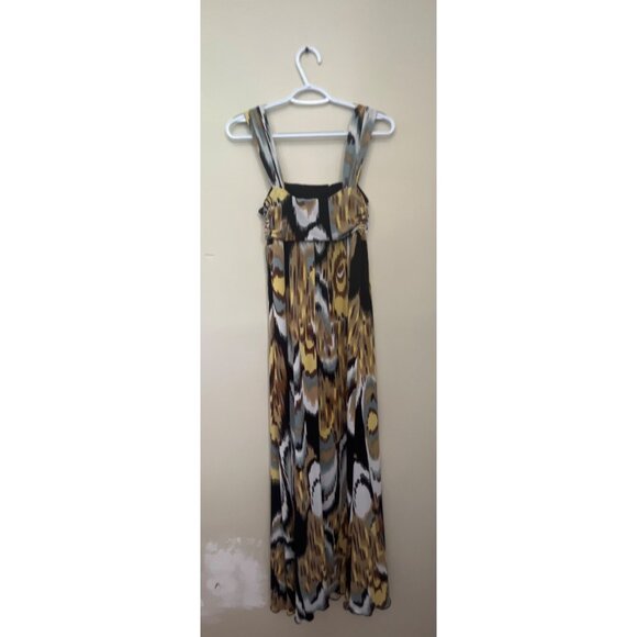 3 For $10 New Directions Womens Size 6 Sleeveless Maxi Dress Square Neck Lined - Picture 3 of 5